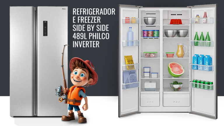 Analisei o Refrigerador Geladeira Side By Side Frost Free 489L Philco PRF504I Inverter
